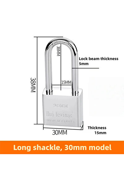 Choice4 قفل منزلي L-30mm مقاوم للماء والصدأ والسرقة والاختراق، مناسب للمساكن ...