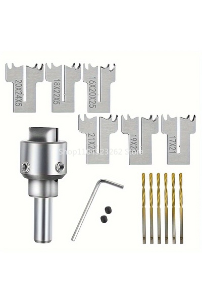 Choice 16 قطعة من آلة حفر الحلقات الخشبية متعددة الوظائف لصنع حلقات خشبية سميكة