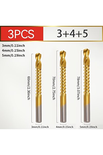 Choice ثلاث قطع دائرية من الفولاذ عالي السرعة المطلي بالتيتانيوم، مناسبة لقطع...