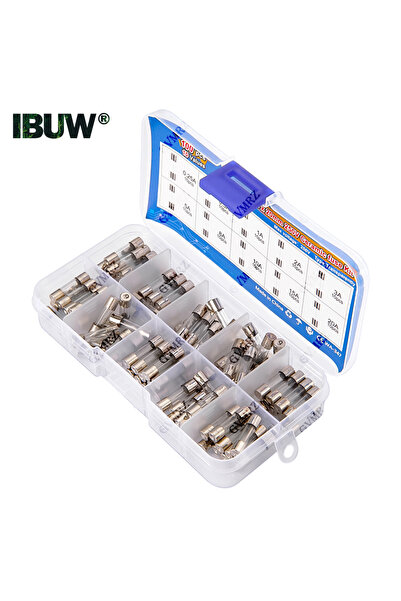 Choice 100pcs 5x20mm Quick Blow Glass Tube Fuse Assorted Kit Amp 0.25A 0.5A 1...