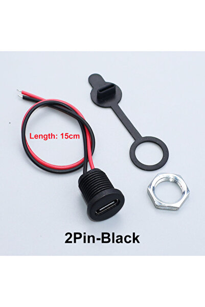 Choice14 5pcs 2P black JCD 2/4/5Pin Type C Connector With Line Nut Lking Plat...