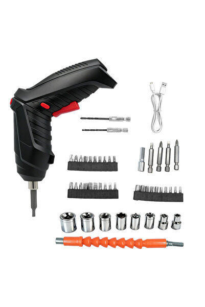 Choice1 مجموعة مفكات كهربائية محمولة مكونة من 47 قطعة. مفك كهربائي لاسلكي احت...