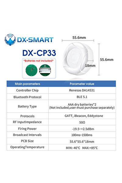 Choice1 جهاز DX-CP33 CP33 الذكي بتقنية بلوتوث منخفضة الطاقة 5.1، يدعم تقنية i...