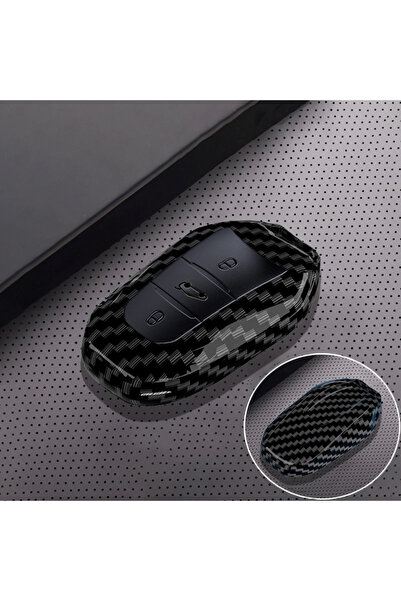 Choice حافظة مفاتيح من ألياف الكربون، حامل سلسلة مفاتيح، غطاء مفتاح لسيارات ب...