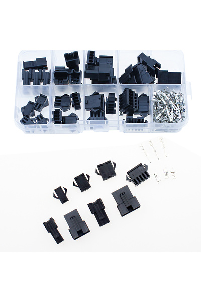 Choice 200PCS 2.54mm Pitch JST SM Connector 2/3/4/5 Pin Male Female Plug Hous...