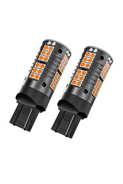 Choice 7440 W21W WY21W T20 Yellow 2pcs LED Turn Signal Light Blub Lamp WY21W ...
