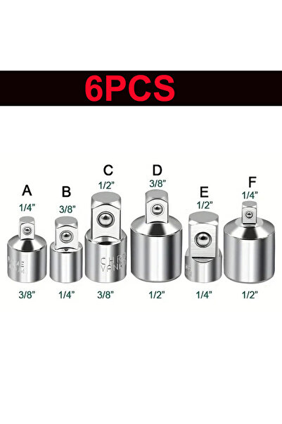 Choice 6PCS Ratchet Wrench Sket Converter Sleeve Head Adapter 3/4" To 1/2 " T...