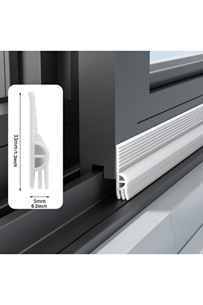 Choice3 5mm 4m h WHITE 2M/4M Sliding Window Seal Strip Self Adhesive Door Win...