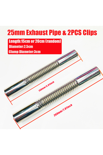 Choice PYG-15cm 15cm or 20cm Car Auto Air Parking Heater Exhaust Pipe 2 Clamp...