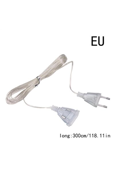 Choice EU Extension Cord for Christmas Lights 10 Ft Invisible 2 Prong Power C...