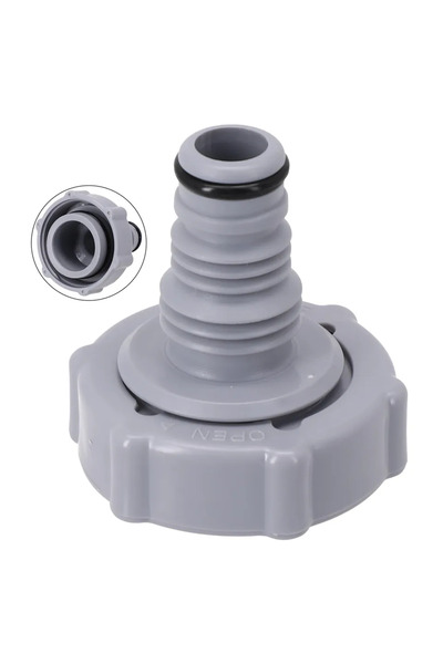 Choice صمام تصريف رمادي اللون، قطعة واحدة، P6H1419، بديل لمحول خرطوم تصريف مي...