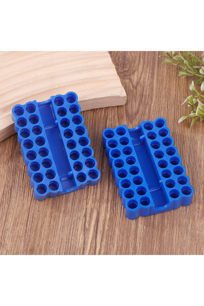 choice2 منظم مزدوج لساق سداسي، حامل لقم بـ 32 فتحة لصندوق تخزين ساق 6.35 مم، ...