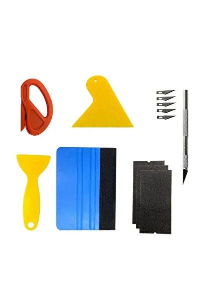 Choice مجموعة أدوات لفّ السيارات بفيلم الفينيل، تتضمن 13 قطعة من الممسحة ومكش...