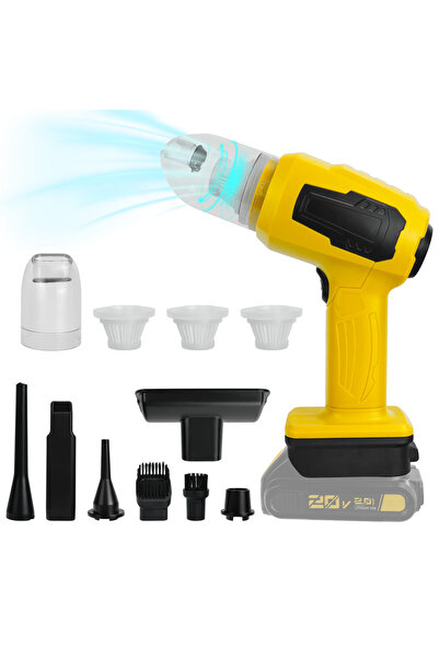 Choice مكنسة كهربائية يدوية للسيارة 2 في 1 (البطارية غير مشمولة) بقوة 10 كيلو...