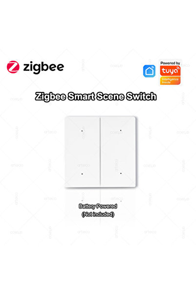 Choice Type 1 Tuya ZigBee Wireless 4 Gang Scene Switch Push Button Controller...