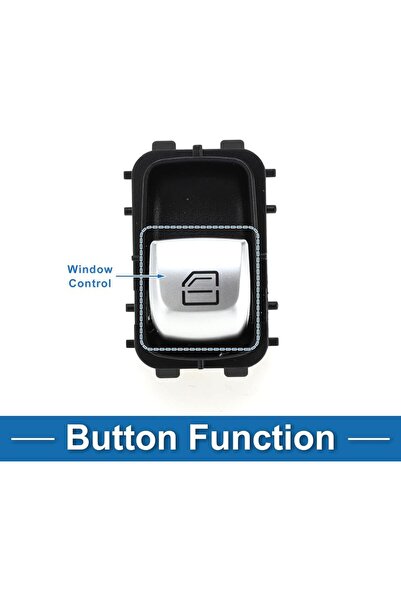 Choice مفتاح نافذة كهربائية بزر مفرد ، جهة السائق الأمامية، لسيارات مرسيدس بن...