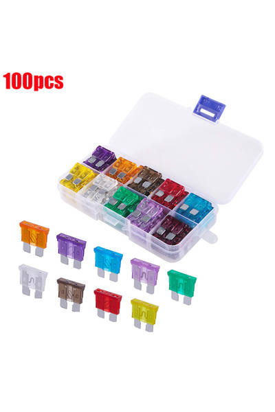 Choice مجموعة متنوعة من 100 قطعة من الصمامات القياسية للسيارات، صمامات بديلة ...