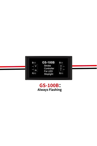 Choice1 وحدة تنبيه السلامة لمصباح الفرامل LED للدراجات النارية GS100B GS-100A