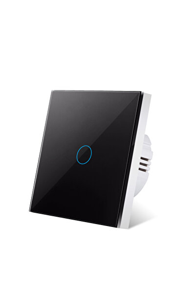 Choice8 Black touch one AC110-220V Touch Switch EU Standard White Crystal Gla...