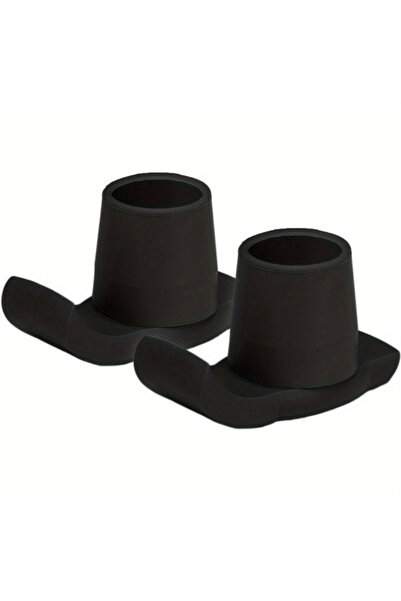 Choice أسود - زوج واحد من ملحقات دواسات القدم مانع للانزلاق لزلاجة المشي، مقا...