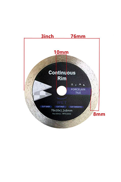 Choice1 1Pcs 76mm 1/2/3/5pcs Tile Cutter 76mm Mini Saw 3inch Continuous Tooth...