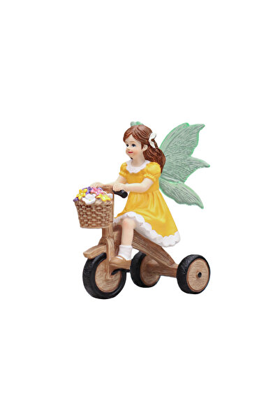 Choice MULTI Resin cycling flower fairy with fluorescent wings, suitable for ...