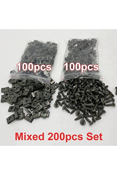 Choice mixed 200pcs set Zinc plated u shaped self tapping screws 100 pcs for ...