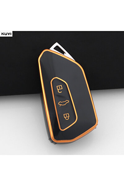 Choice5 Black TPU Style Car Smart Key Case Cover Shell Fob For VW Volkswagen ...
