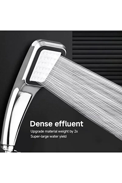 Choice 300 Holes Pressurized Showerhead Hand Hold Square Shower Head Water Sa...