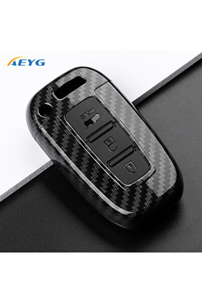 choice2 Carbon A3 ABS Carbon Fiber Car Key Case Cover For Hyundai Solaris HB2...