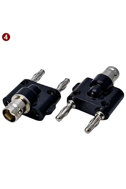 Choice 1PCS type4-1pcs BNC Q9 Banana To Two Dual 4mm Banana Male Female Jack ...
