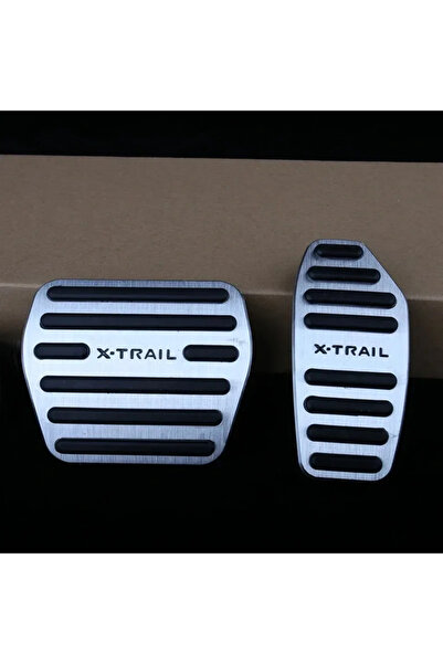 Choice1 طقم دواسات قدم فضية اللون (قطعتان) لسيارة نيسان إكس-تريل (T32، T33) م...