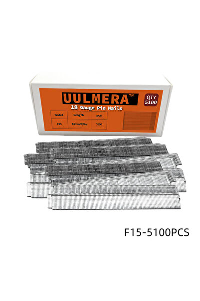 Choice مسامير براد F15-5100PCS من UULMERA، 5100 قطعة، متوفرة بأربعة أحجام مخت...