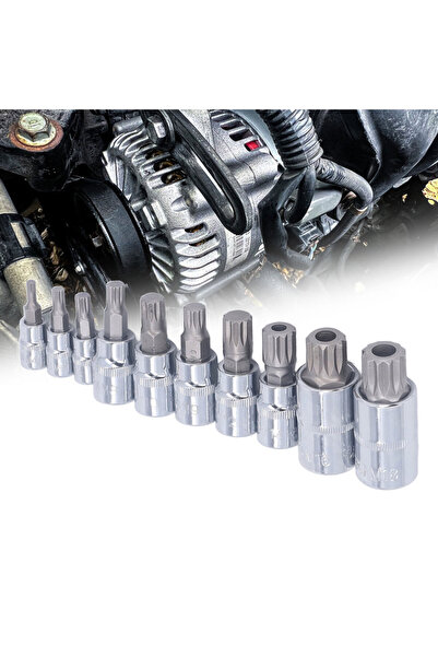 Choice Triple Spline Bit Sket M4 To 1/4in 3/8in 1/2in Drive Bit Sket Set with...