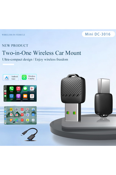 Choice محول لاسلكي لـ CarPlay و Android Auto، صندوق ذكي صغير بتقنية الذكاء ال...