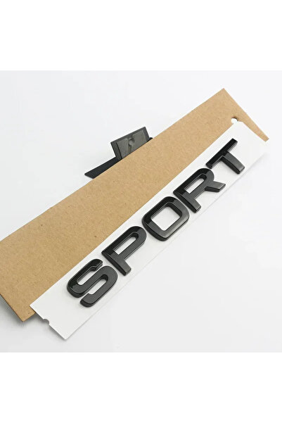 Choice ملصق حروف "رياضي" ثلاثي الأبعاد أسود لامع مصنوع من مادة ABS، يُوضع على...