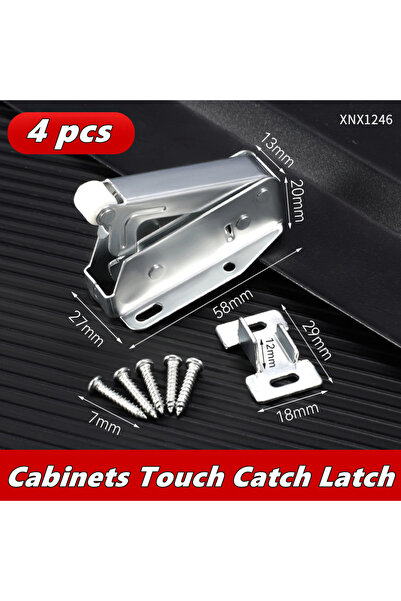 choice2 4pcs Touch Latch Automatic Spring Catch Push Catch Bounce Lk For Cabi...