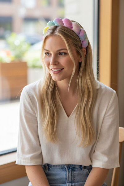 KANİNCHEN Coroană pentru machiaj pentru femei Coroană pentru spălarea feței C...