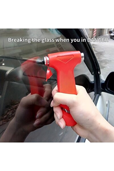 Choice مطرقة أمان صغيرة للسيارة الحمراء، مطرقة نجاة، مطرقة طوارئ لكسر النوافذ