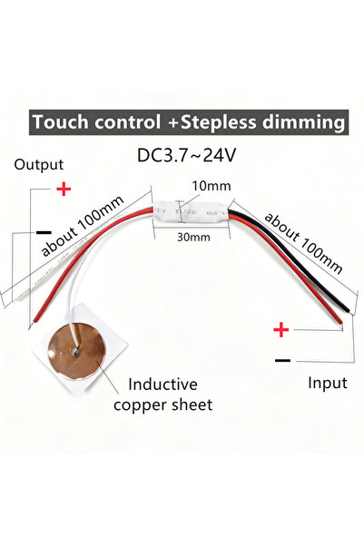 Choice4 2PCS A DC3.7-24V DC 5V 12V 24V Smart Home Light Strip LED Dimmer Cont...