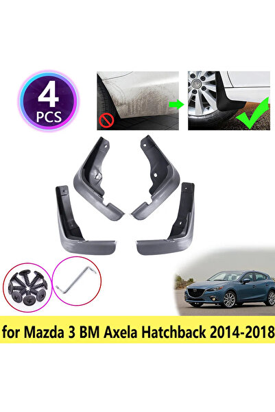 Choice واقيات الطين لسيارة مازدا 3 بي إم أكسيلا هاتشباك موديلات 2014-2018