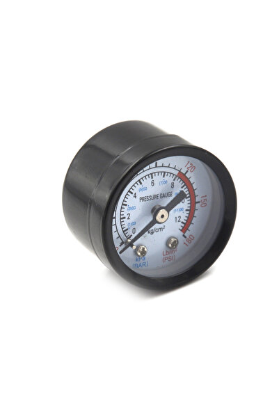 Choice مقياس ضغط مضخة هواء غازية بقطر 10 مم، مانومتر ضاغط، نطاق الضغط: 0-12 ب...