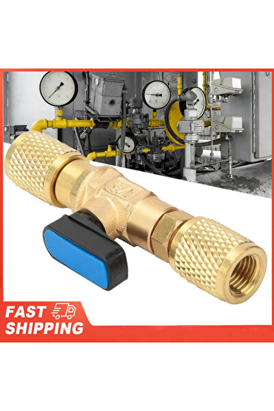 Choice G1/4'' Ball Valve Refrigeration Ball Valve Connector Brass Refrigerati...