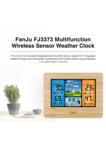 Choice FJ3373 Indoor Outdoor Weather Forecast Barometer Thermometer Hygromete...