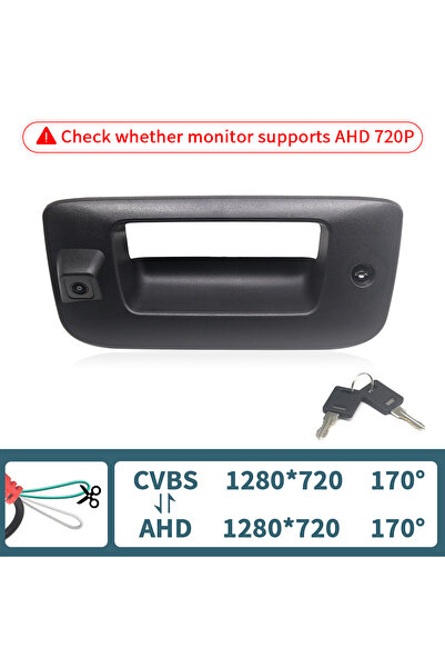 Choice كاميرا مقبض باب الصندوق الخلفي 12 فولت CCD AHD مع قفل ومفتاح لسيارة شي...
