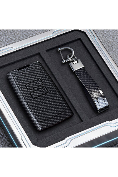 Choice سلسلة مفاتيح من الكربون، غطاء مفتاح السيارة عن بعد، مناسب لسيارات رينو...