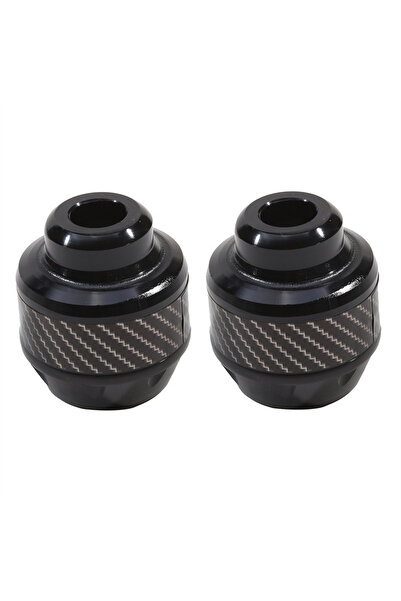 Choice Black 2Pcs Universal Motorcycle Wheel Protection Crash Pad Motorbike C...