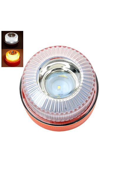 Choice1 ضوء تحذير سيارة عالمي أصفر وأبيض، ضوء طوارئ LED أبيض V16، أضواء طوارئ...