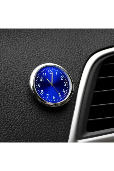 choice2 Blue Car Clk Glow Mini Car Interior Sticker Digital Watch Mechanical ...