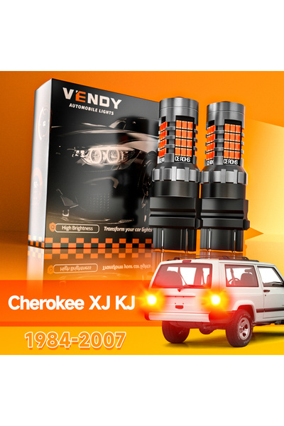Choice طقم مصابيح فرامل LED لسيارات جيب شيروكي XJ KJ موديلات 1984-2007 (قطعتا...